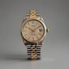 Vintage Rolex Oyster Perpetual Datejust 1601 Jubilee Acrylic Two-Tone 36mm 1570