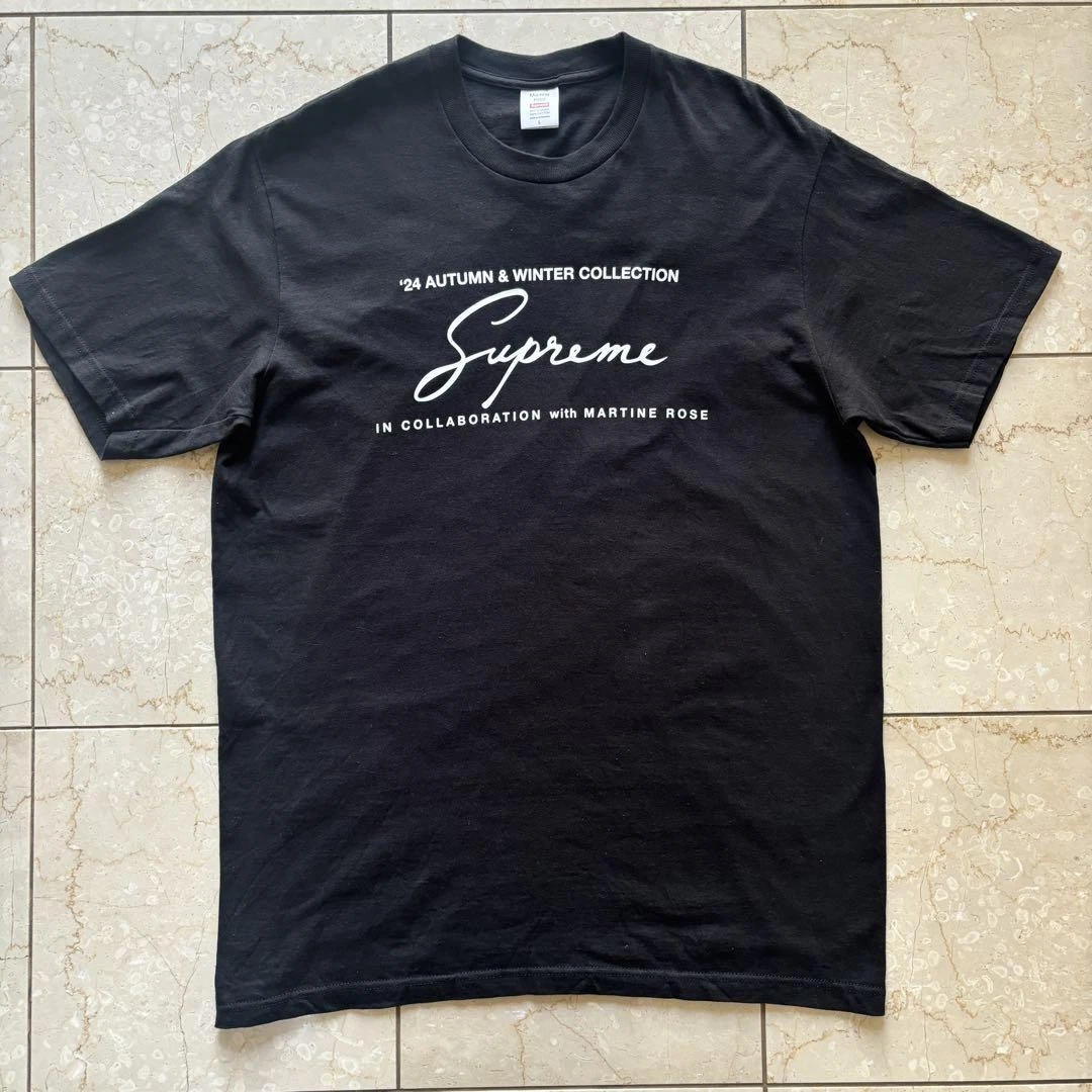 Supreme Homme L 24Aw Martine Rose Tee Collaboration Iconic Streetwear Rare Limitée