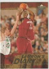 LEBRON JAMES 2003-04 UPPER DECK LEBRON'S DIARY RC LJ7 CAVALIERS