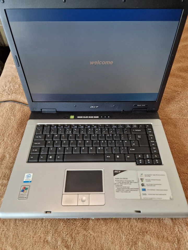 Acer Aspire 3610 Celeron M 1.5GHz 80Gb Hdd,  504mb Ram Missing Battery Untested - Image 2 of 4