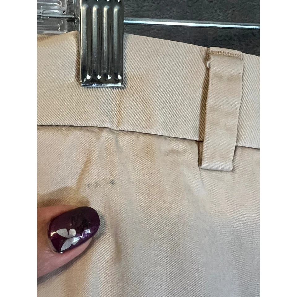 Pantalones chinos Brooks Brothers 346 para hombre bordados cangrejo beige W36 L30 Foto 4 de 4