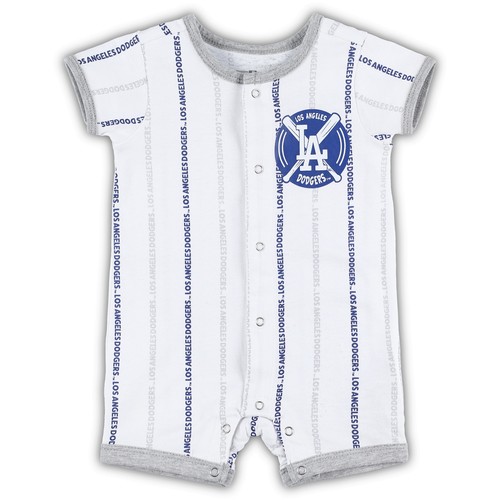 Neugeborene & Säuglinge weiß Los Angeles Dodgers Ball Hitter Strampler