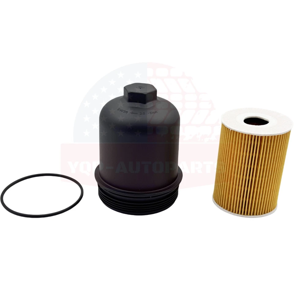 Oil Filter Housing Cover Cap Kit for Porsche Macan Cayenne Panamera 94610702275 Foto 4 de 4