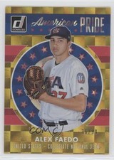 2017 Panini Donruss American Pride Gold 36/99 Alex Faedo #AP-6 0x1