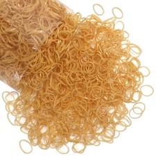 Yellow Elastics Hair Bands 1500pcs Mini Rubber Hairband Soften Small