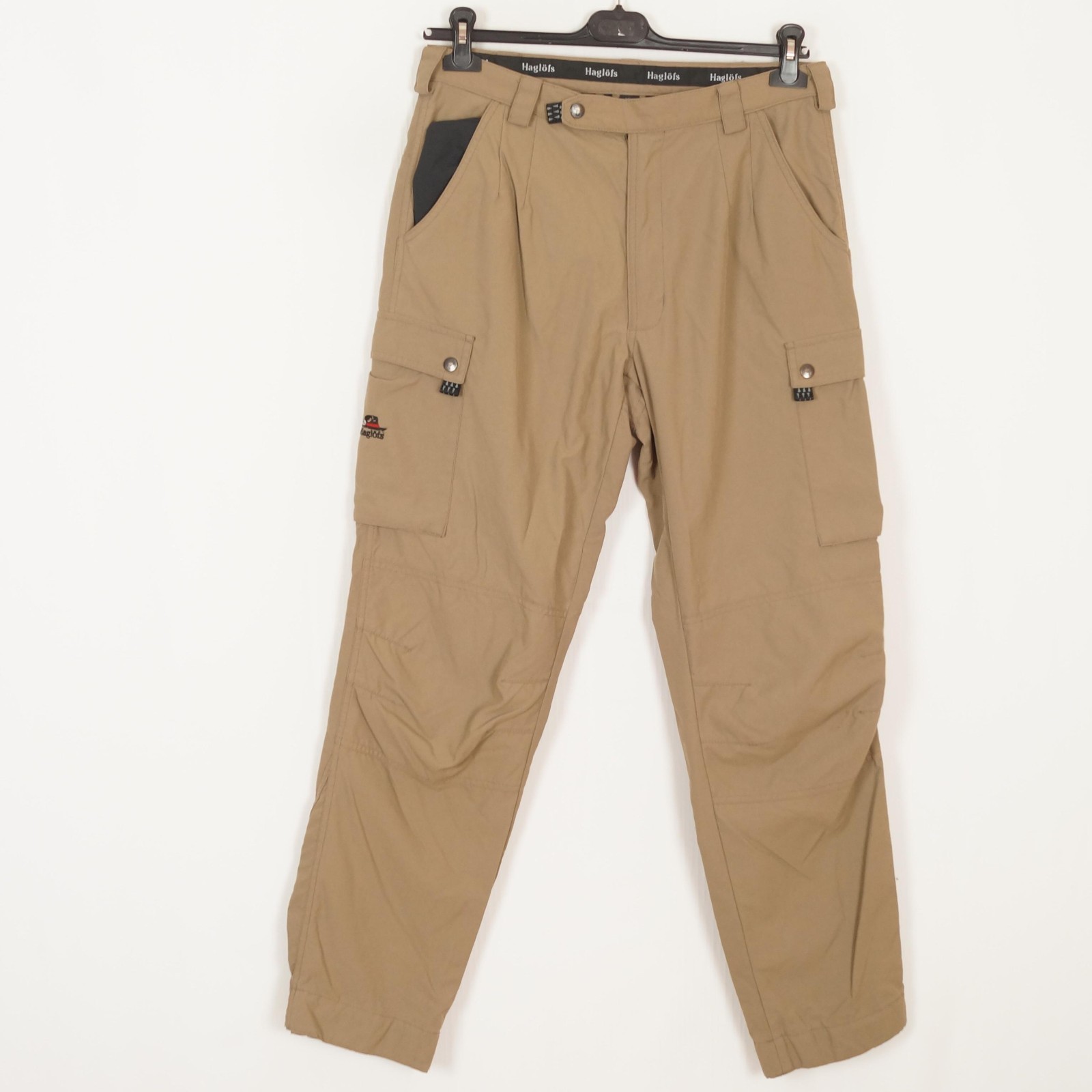 HAGLOFS Climatic Hombres Pantalones Talla 50 L Cortavientos Marrón Poliamida ...