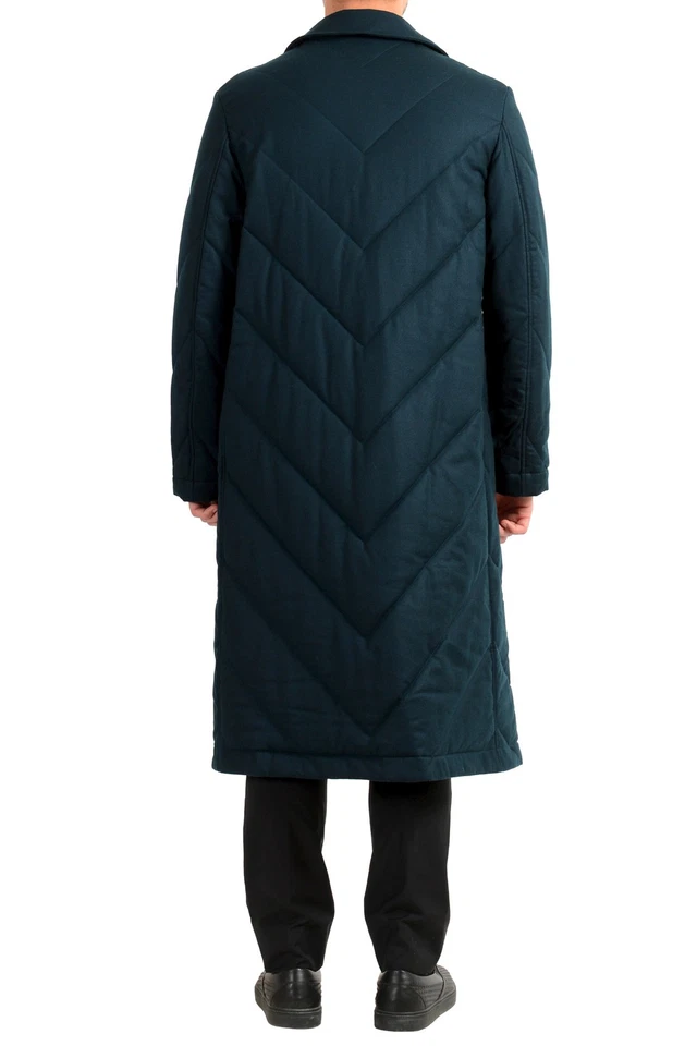 Hugo Boss Men's "Dwight_Pad" Deep Green Slim Fit Wool Coat US S IT 48 - Image 3 of 4