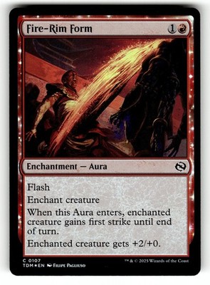 107-Fire-Rim Form-C Foil NM-Tarkir: Dragonstorm (TDM)