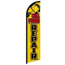 Cell Phone Repair Windless Advertising Swooper Flag 100D