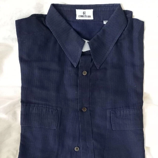 Рубашка Cerruti Luxury 54 темно-синяя - Изображение 3 из 4