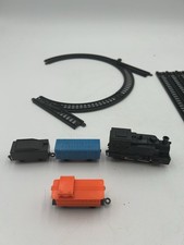 Battery Operated Train Set Made in Hong Kong Tracks Caboose Two Cars And Train