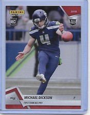 2018 Panini Instant MICHAEL DICKSON Seattle Seahawks rookie /374 #25 1st All-Pro