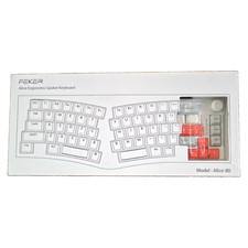 FEKER Alice-80 Ergonomic Gasket Keyboard White Bottom Lighting QWERTY EN