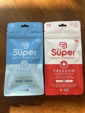 The Super Patch Company:The Peace Patch & The Freedom Patch Pack Of 28 Patches