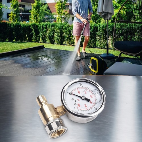 Manometro ad inserimento rapido 38 pollici 5000 psi per applicazioni ad alta pre - Foto 7 di 12