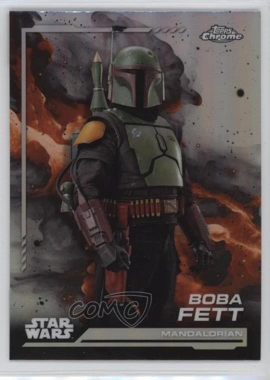 2024 Topps Chrome Star Wars Rainbow Refractor Boba Fett #19 10w8