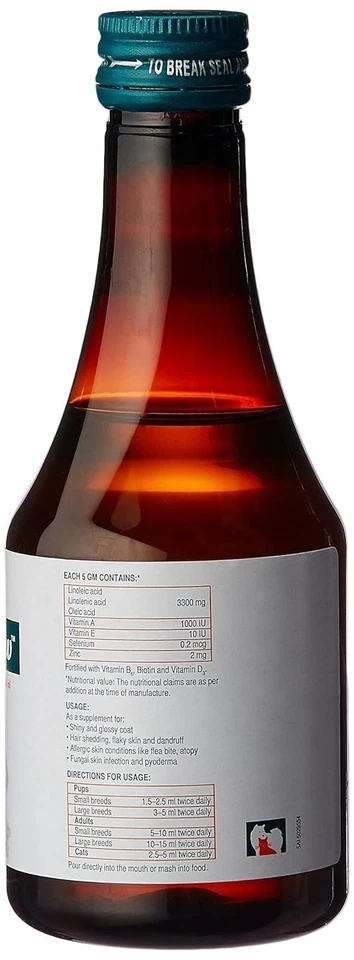 Furglow Oral Cat, Dog Coat Conditioner, 200 Ml fast shipping — 第 2/2 张图片