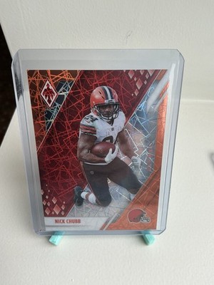 2021 Panini Phoenix - Nick Chubb #27 Orange Lazer /99
