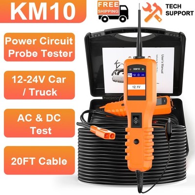 KZYEE KM10 12V 24V Power Scan Circuit Tester Electrical Power Probe Diagnostic