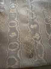 Moire Fabric Black Watermark Pattern 4.3 Yds Victorian Style Gorgeous