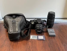 Canon EOS Rebel Xti DS126151 Digital Camera w/ 2 Lenses and Case