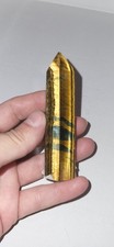 Blue Tiger's Eye Natural Stone Polished Tower Healing Crystal