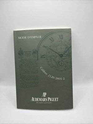 Audemars Piguet Automatic Watch Caliber 2120/2801-2 Instructions Booklet #AB5