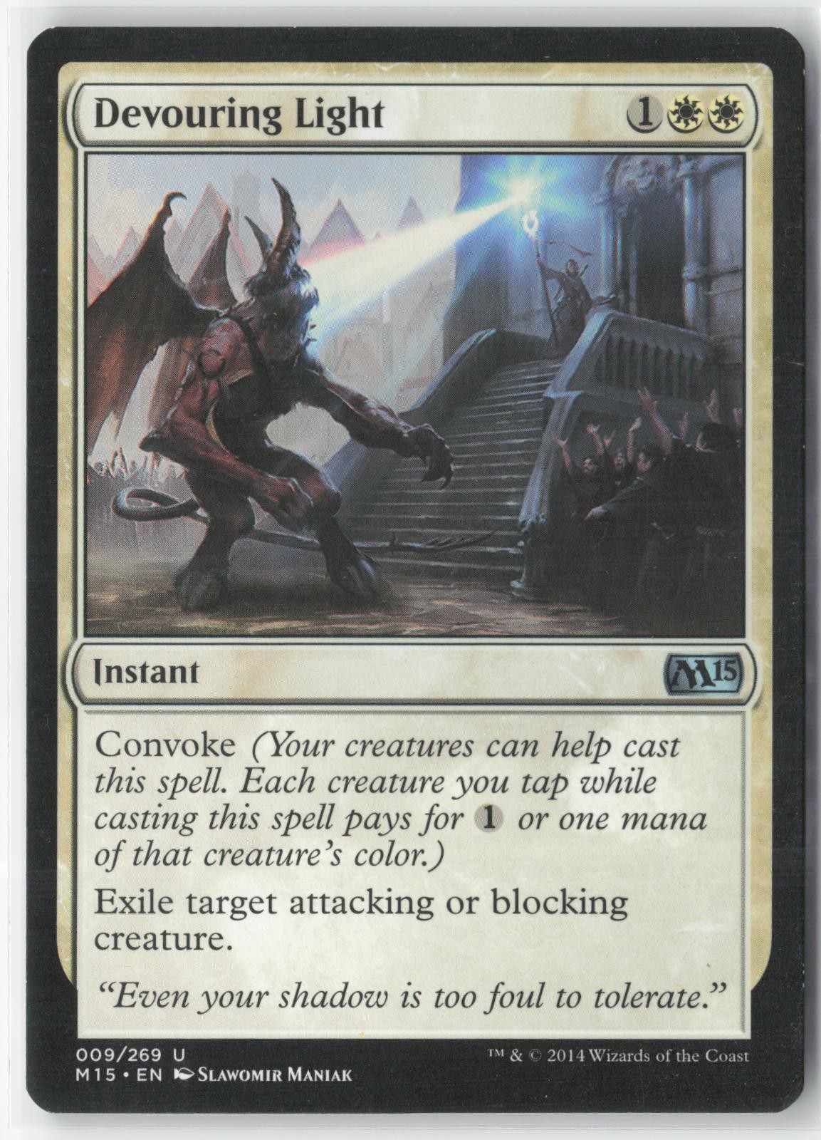Devouring Light 9 Uncommon Magic 2015 (M15) Magic: The Gathering Near Mint