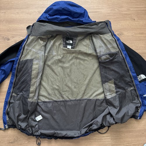 Vintage The North Face Herren XXL Mountain Guide Gore-Tex Kapuzenjacke Blau Blk - Bild 9 von 13