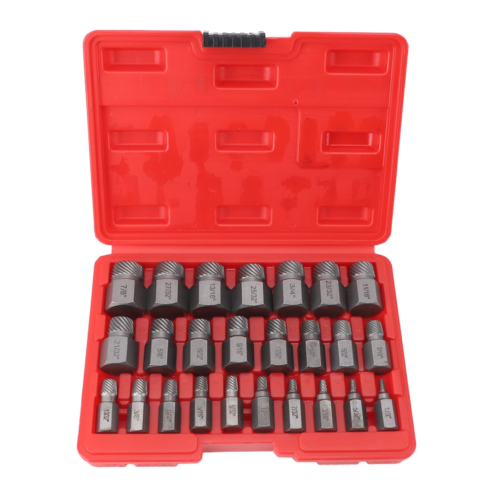 25 Pieces Screw Extractors Hex Shank Imperial Screw Remover Tool For Damaged