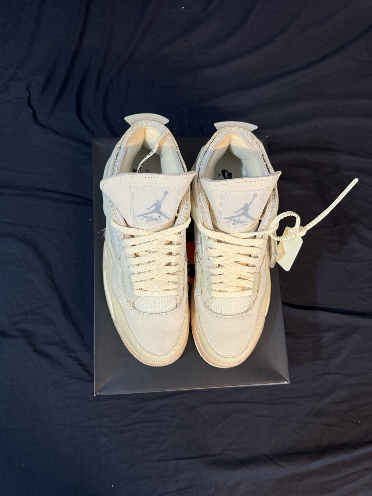 OFF WHITE X NIKE Off White X Nike Air Jordan 4 vela Uk9.5 us12 donna