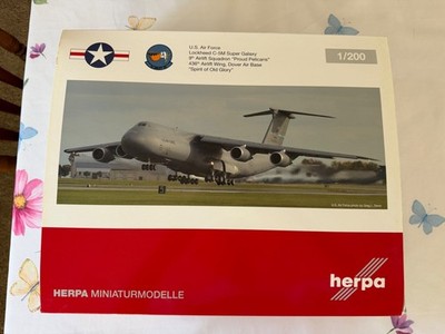 1/200 HERPA 558716 LOCKHEED C-5M SUPER GALAXY  ''PROUD PELICANS'' LIMITED EDITION