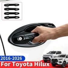 Manijas de puerta de coche externas accesorios decorativos para Toyota Hilux 2016-2026 2025