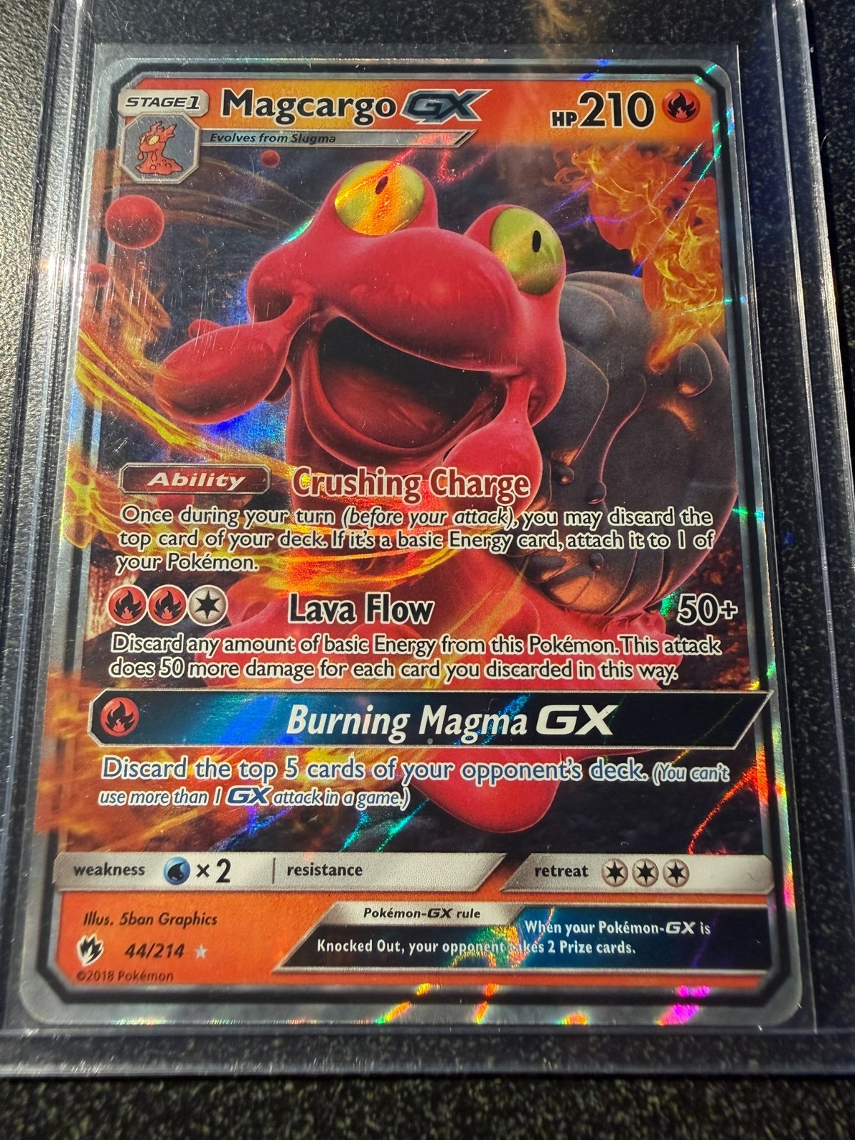 Magcargo GX SM - Lost Thunder 44/214 Near Mint NM