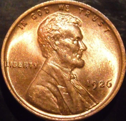 1926-P Lincoln Cent Choice/Gem BU Red/Brown Original