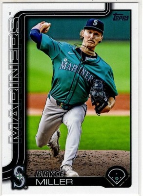 2025 Topps Series Two Baseball Bryce Miller No. 358 Seattle Mariners