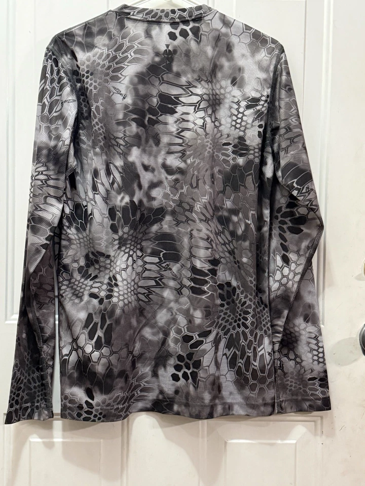Kryptek Raid Gray Black Hyperion Long Sleeve Shirt Lightweight Mens Medium - Image 2 of 2