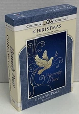 BOX 12 Christian CHRISTMAS Cards With KJV Bible Scripture & Inspirational Verse