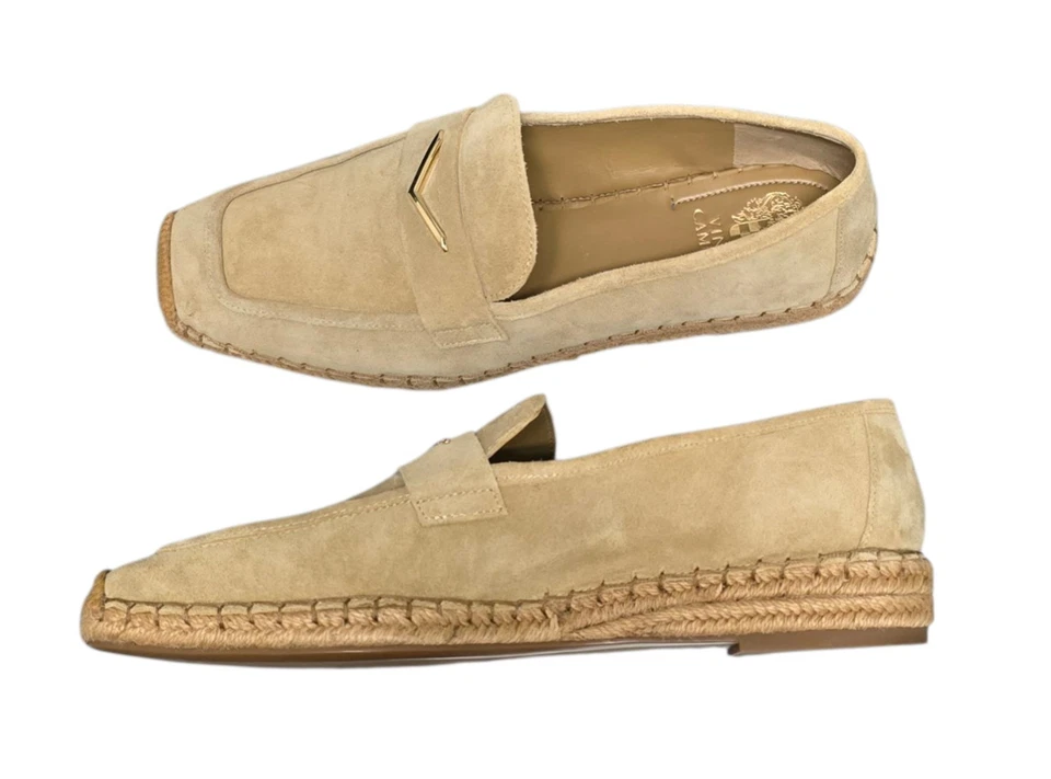 Vince Camuto Myylee Zapatos Mujer Talla 11M Alpargata Mocasín Gamuza Tostada Foto 4 de 4