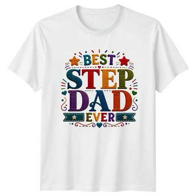 Best Step Dad Ever Herren T-Shirt Stiefvater Vaterschaft Vatertag Geschenk für Ihn