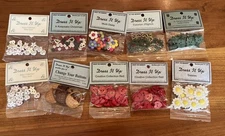 Dress It Up Embellishments Buttons Mixed Lot Of 10 Pkgs Mixed Lot Holiday Baby +