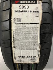 1 New 205 45 18 Yokohama S993 Temporary Use Only Tire 1 New 205 45 18 Yokohama S993 Temporary Use Only Tire