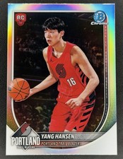 2025 Bowman Chrome Yang Hansen Rookie Portland Trail Blazers BRR-16