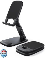 Lamicall Cell Phone Stand for Desk - [Height Adjustable] Foldable Mobile Phon