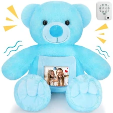 Leyndo Bear with Voice Recording Remembrance Stuffed Animal with Pi... Fast Ship