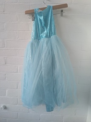 Traumspiel Imagine Kinder blau Prinzessin Tüll Samt Party Kleid Kostüm 3-4 Jahre