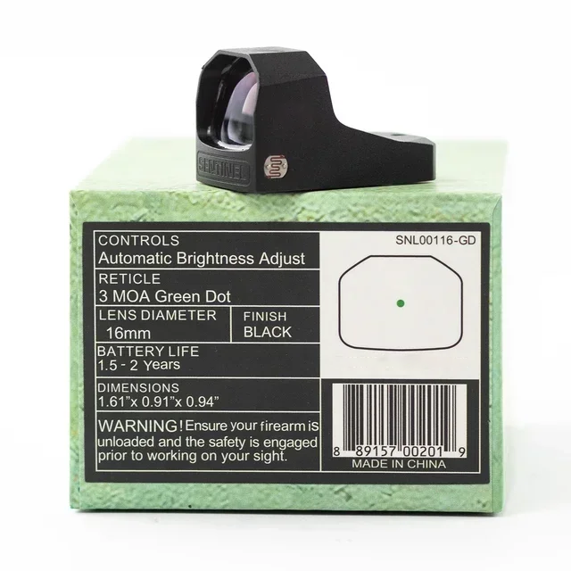 SWAMP FOX Sentinel 1x16 Micro Reflex Sight with Manual Brightness