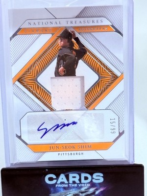 JUN-SEOK SHIM 2023 National Treasures DIA-JS Diamond Autographs Patch Auto /99