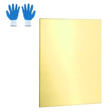 Brass Sheet Roll, 4" x 8" 22 Gauge(0.6mm) Thickness H62 Brass Sheets