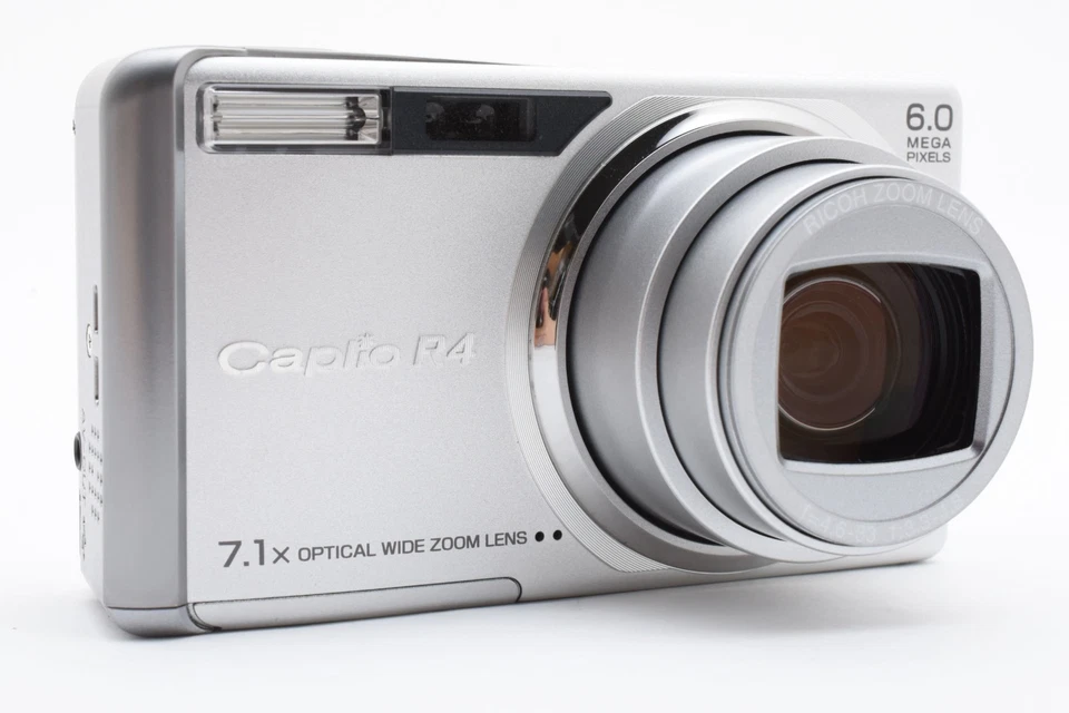 [N MINT In BOX] RICOH Caplio R4 Compact Digital Camera 6.0MP Silver From JAPAN - Image 4 of 4